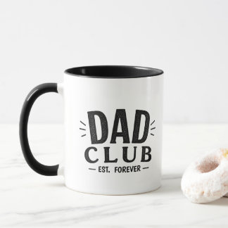Rolig Pappa Klubben Est Alltid Vit Mugg | Pappas K