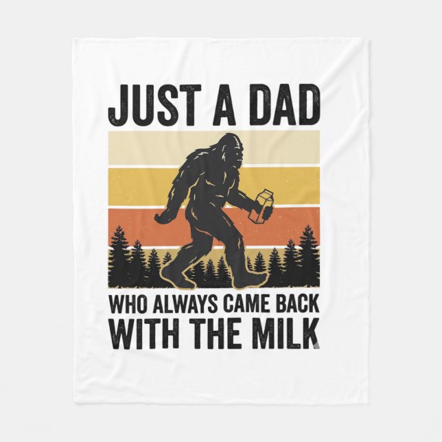 Rolig Pappa Kom Tillbaka Med Den Gamla Mjölk Tröja Fleecefilt (Framsidan)