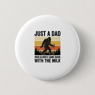Rolig Pappa Kom Tillbaka Med Den Gamla Mjölktröjan Knapp