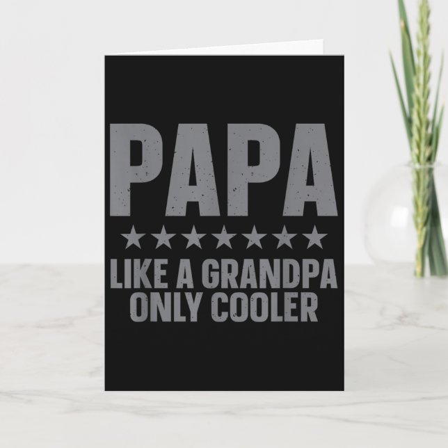 Rolig Pappa Konst För Farfar Från Barnbarn Fäder  Kort (Framsida)