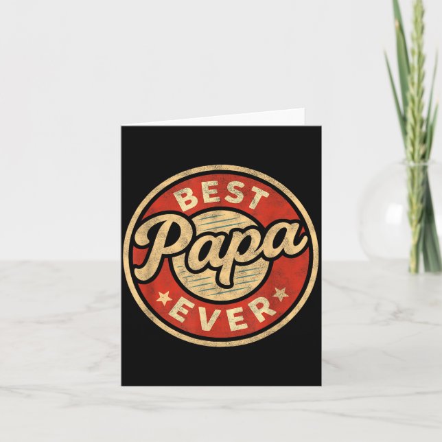Rolig Pappa Konst För Farfar Från Barnbarn Fars Da Kort (Framsida)