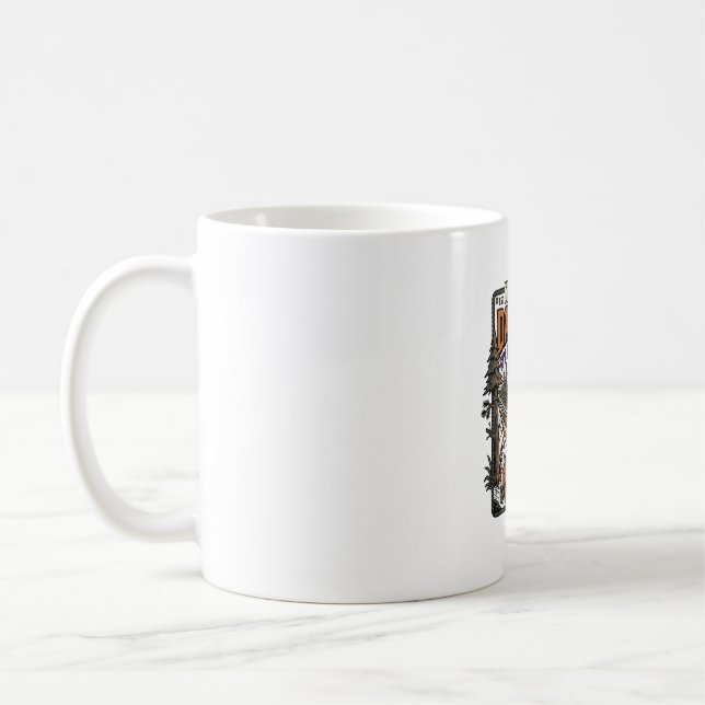 Rolig Pappa Kropps Björn Camping Fader Figur Tröja Kaffemugg (Vänster)