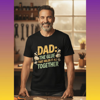 Rolig Pappa Limmet Som Håller Familjen Tillsammans T Shirt