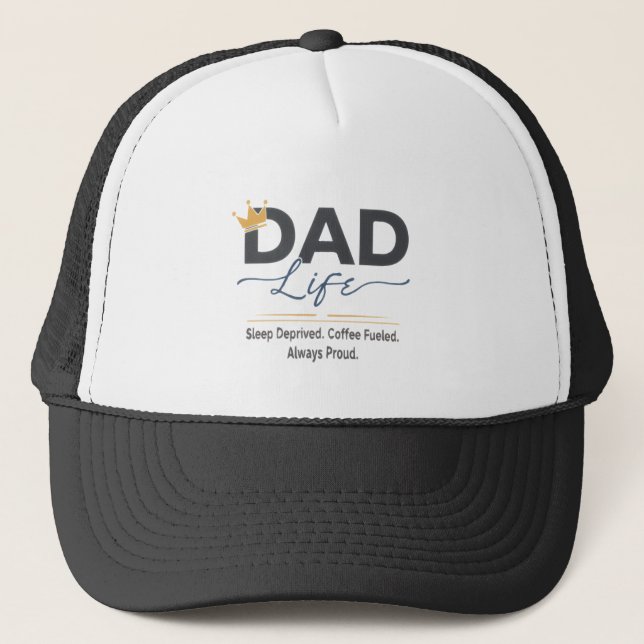 Rolig Pappa Liv Kronan Citat - Sömnbrist Kaffe Keps (Framsida)