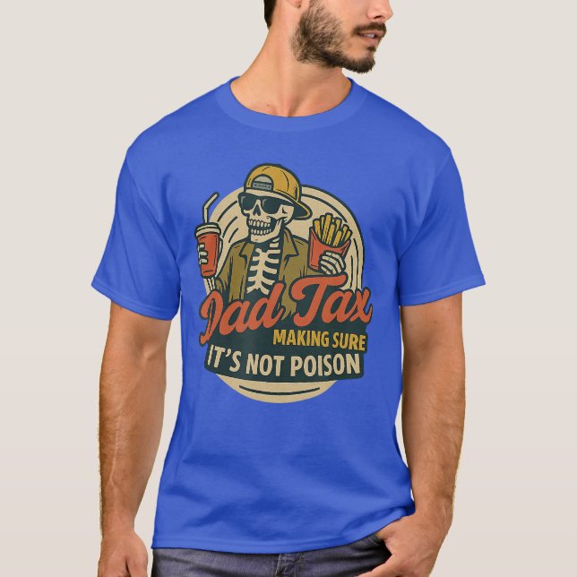 Rolig Pappa Matchande Pappa Skatt Ser Till Att Det T Shirt (Framsida)