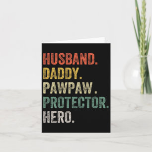 Rolig Pappa Pappa Beskyddare Hjälte Rolig Pappa Tj Kort