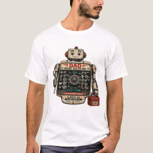 Rolig Pappa Robot Lägesväljare Fars Dag T Shirt