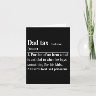 Rolig Pappa Skatt Definition Pappa Fars Dag Kort