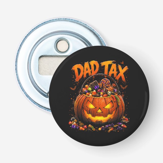 Rolig Pappa Skatt Halloween Pumpa Flasköppnare (Framsidan)