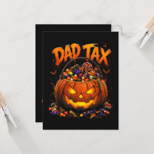 Rolig Pappa Skatt Halloween Pumpa Inbjudningar