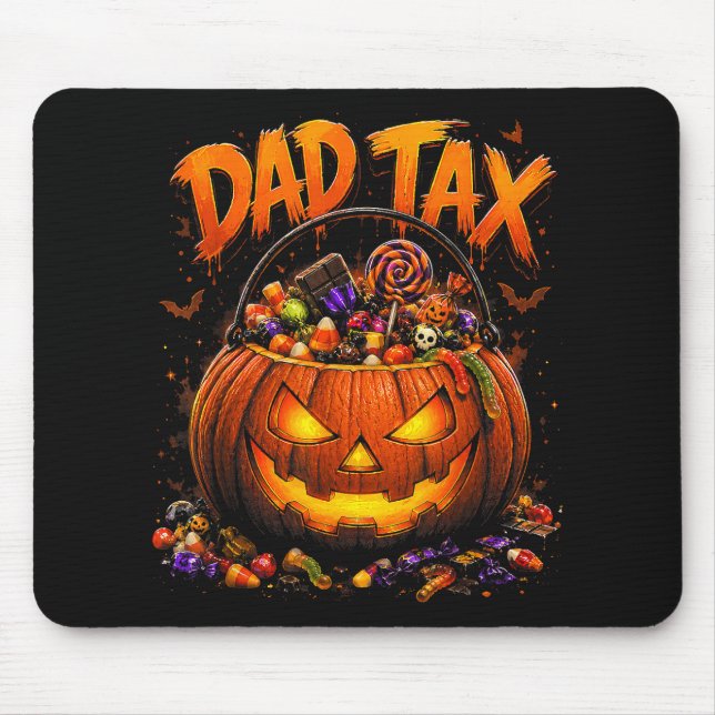 Rolig Pappa Skatt Halloween Pumpa Musmatta (Framsidan)