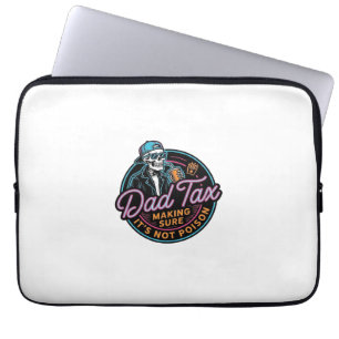 Rolig Pappa Skatt Skelett Vintage Gravyr T-Shirt D Laptop Fodral