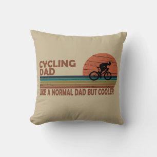 Rolig pappa som cyklar sagt kudde