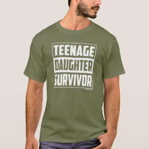 Rolig pappa tonårs- dotteröverlevande t shirt