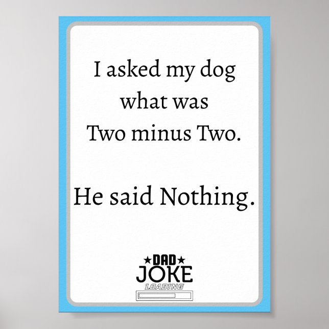 Rolig Pappajoke-design Poster (Framsidan)