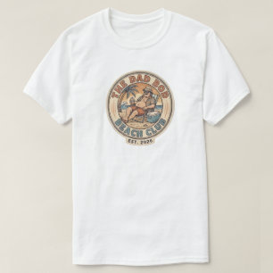 Rolig Pappakropp Strandklubb - Retro Sommarlov T Shirt