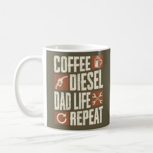 Rolig pappalivsgåva  kaffemugg (Vänster)
