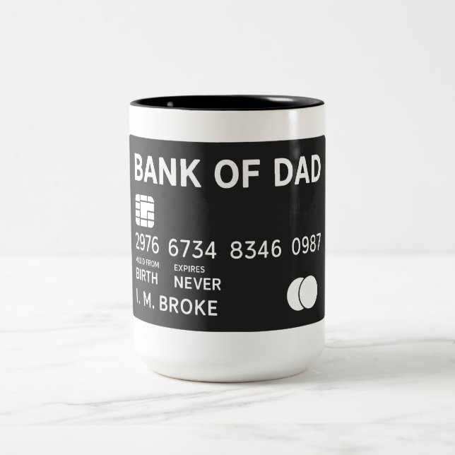 Rolig Pappas Bank Två-Tonad Mugg (Center)