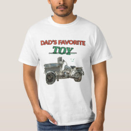 Rolig Pappas Favorit Leksaksmotorcykel T Shirt