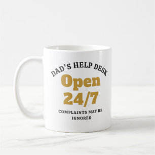 Rolig Pappas Hjälpdesk Öppet 24/7 Kaffemugg
