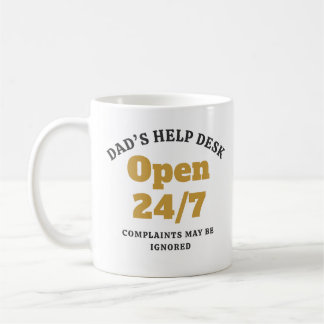 Rolig Pappas Hjälpdesk Öppet 24/7 Kaffemugg