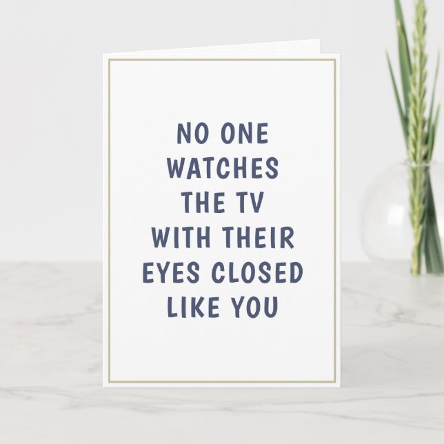 Rolig Pappaskämt Fars Dag Kort (Framsida)