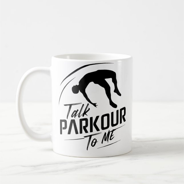 Rolig Parkour Hinderbana Design För Parkour L Kaffemugg (Vänster)