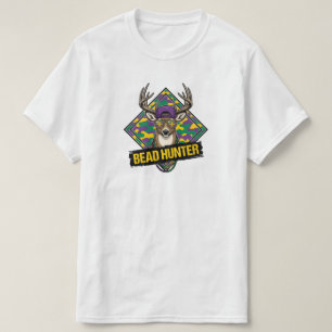 Rolig pärljägare Mardi Gras hjort buckla mardi gra T Shirt