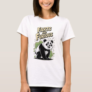 Rolig parodifilm på en svart t shirt