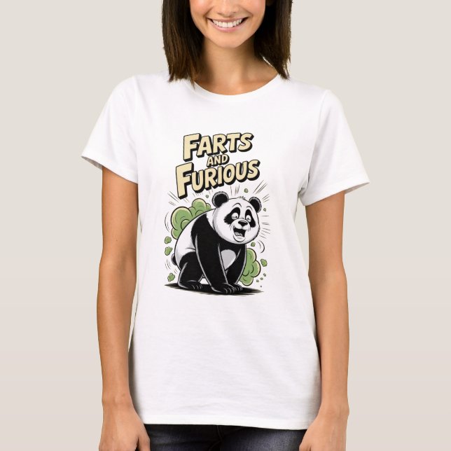 Rolig parodifilm på en svart t shirt (Framsida)