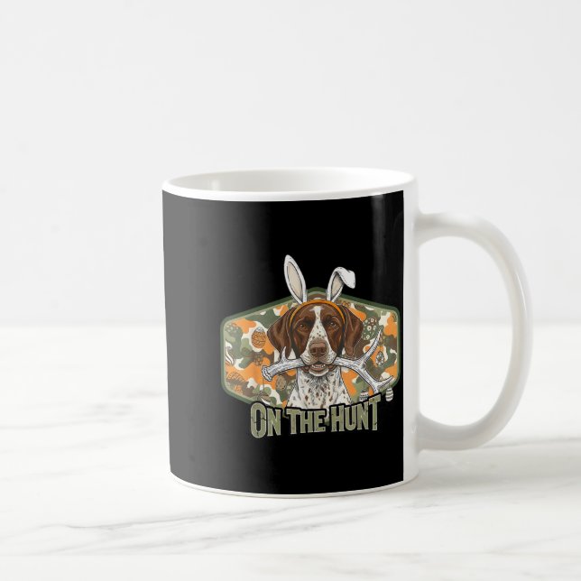 Rolig påsk labrador retriever på jakt kanin kaffemugg (Höger)