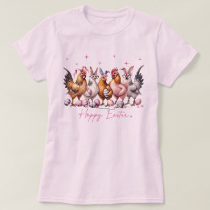 Rolig påsk t-shirt – påsk kyckling kaniner