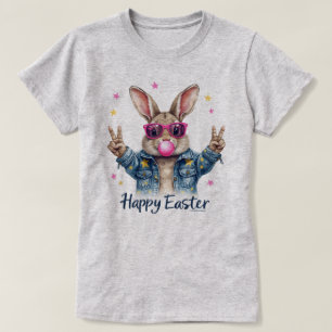 Rolig påsk t-shirt – söt och rolig kanin