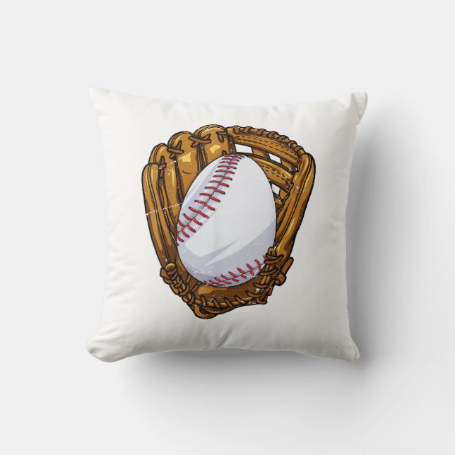 Rolig påskägg baseboll äggjakt påskdag M Kudde (Framsida)