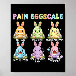 Rolig påskdag sjuksköterskeägg Sjuksköterska Smärt Poster