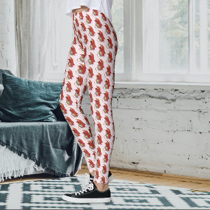 Rolig påskdrake Rosa Fantasy Semester Leggings