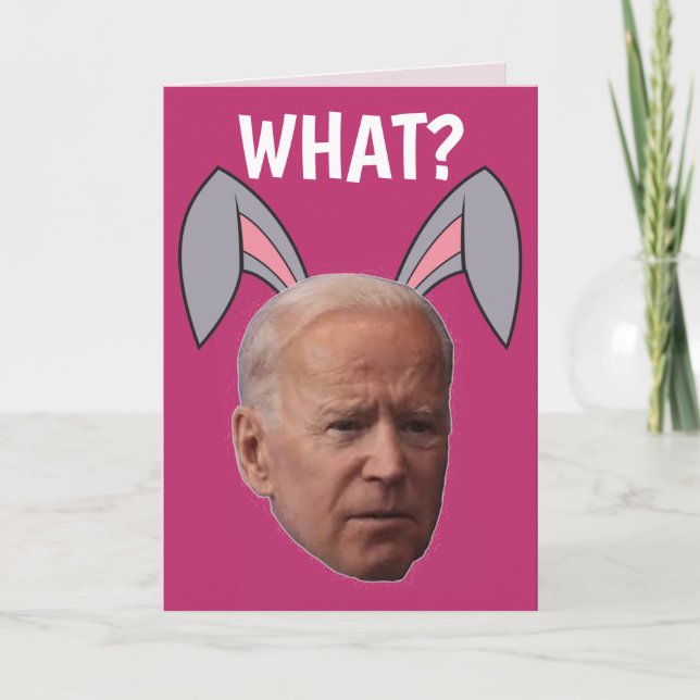 ROlig PÅSKE JOE BIDEN GRATTULATIONSKORT Kort (Framsida)