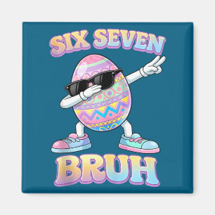 Rolig påskharen sex sju bruh 6 7 meme ägg magnet