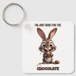 Rolig påskharen – Söt och lekfull påskdesign Nyckelring