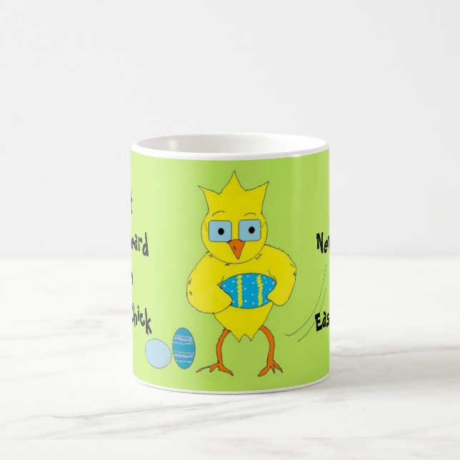 Rolig påskkyckling kaffemugg (Center)