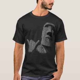 Rolig Påskö Rapa NUI Moai-staty Surfare T Shirt