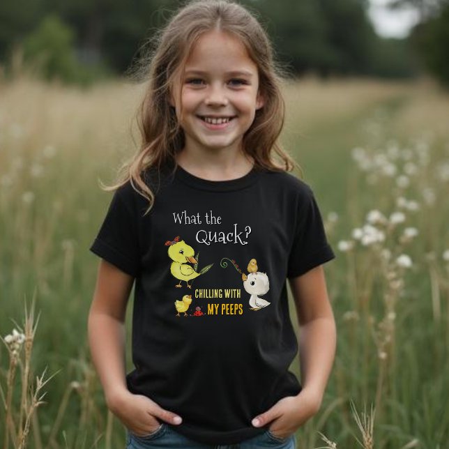 Rolig påsktröja - Chillar med mina kompisar T Shirt (Funny Easter Shirt - Chilling with my Peeps)