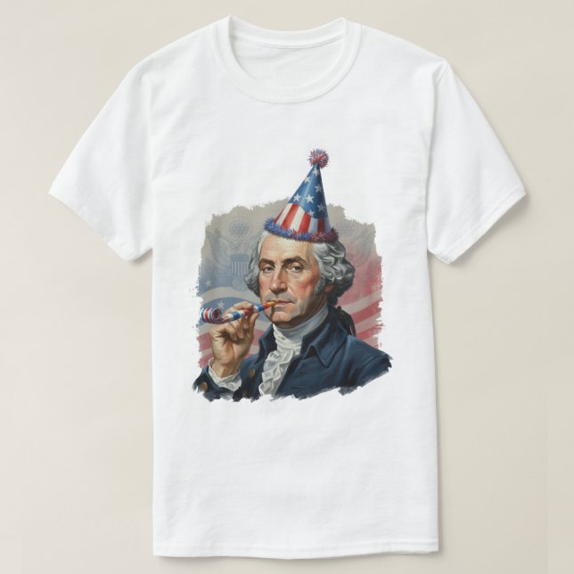 Rolig patriotisk 4:e juli-firande t shirt (Design framsida)