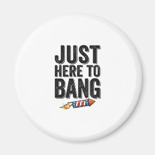 Rolig Patriotisk Eldshow Bang Vintage T-Shirt Desi Magnet