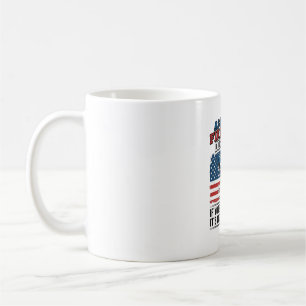 Rolig patriotisk skjorta för assisterande fyrverke kaffemugg