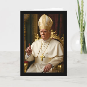 Rolig påve Trump President Trump vill vara futuris Kort