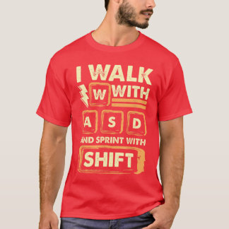 Rolig PC-spelare Dator-spelare Tangentbordstangent T Shirt