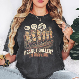 Rolig Peanut Gallery Biograf Tecknad Film T Shirt