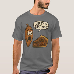Rolig Pecan Paj Comic Serieteckning Quotehanksgivi T Shirt
