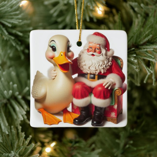 Rolig Pekin-juland-ornament Julgransprydnad Keramik (Träd)